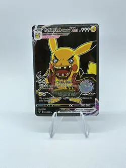 PIKACHU POKEMON ONE PIECE OP MARSHALL PIKA CARTE CARD FLASH FOIL MANGA 44/55 - Image 1