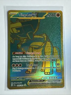 Pokemon TCG Ting-Lu EX Paldean Fates Holo Hyper Rare Card 244/091 - Image 1