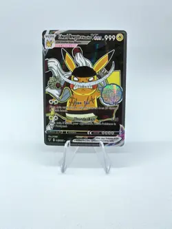 PIKACHU POKEMON ONE PIECE OP EDWARD PIKA CARTE CARD HOLO FLASH FOIL MANGA 43/55 - Image 1