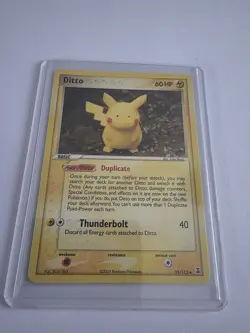 Pokemon TCG Ditto Pikachu EX Delta Species 39/113 Regular Card - NM - Image 1