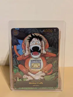One Piece Card Game: Monkey D Luffy Monkey Suit Unique Proxy Custom Card - Image 1