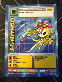Palmon TB-03 Digimon Promo Card 2000 Taco Bell Exclusive Vintage LP Condition - Image 1