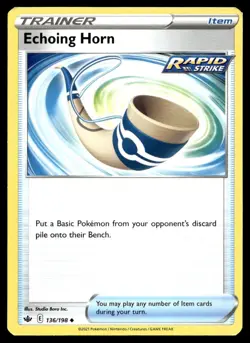Echoing Horn 136/198 Pokemon Card Chilling Reign Uncmn Trainer Near Mint TP - Image 1