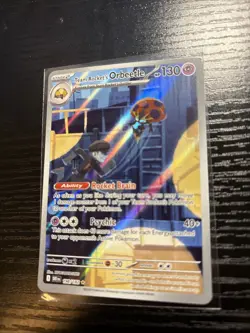 Pokemon TCG Team Rockets Orbeetle Illustration Rare Card Destined Rivals 198/182 - Image 3