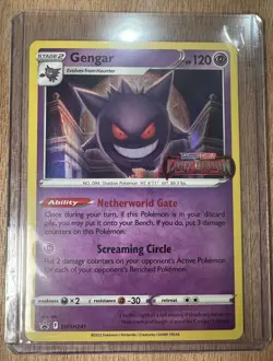 Gengar SWSH241 Lost Origin Stamped Prerelease Black Star Promo Pokemon TCG Card - Image 1