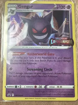 Gengar SWSH241 Lost Origin Stamped Prerelease Black Star Promo Pokemon TCG Card - Image 2