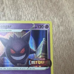 Gengar SWSH241 Lost Origin Stamped Prerelease Black Star Promo Pokemon TCG Card - Image 4
