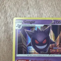 Gengar SWSH241 Lost Origin Stamped Prerelease Black Star Promo Pokemon TCG Card - Image 5