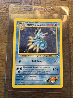 Misty's Seadra Pokemon Card 70 HP Holo Gym Heroes #12/132 - Image 2