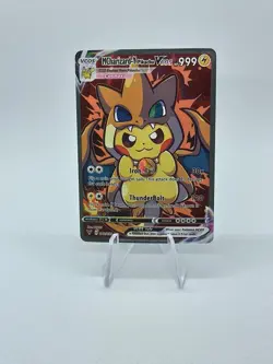PIKACHU POKEMON DRACAUFEU CHARIZARD PIKA CARTE CARD HOLO FLASH FOIL MANGA 42/55 - Image 1