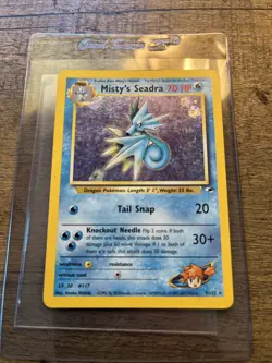 Misty's Seadra Pokemon Card Gym Heroes Set #10 Rare Holo - Image 2