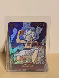 One Piece Card Game: Monkey D Luffy Gear 5 (3) Unique Proxy Custom Card Kaido - Image 1