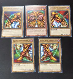 | Yugioh Exodia The Forbidden One FULL 5 Card Set LDK2-ENY04-08 Common NM/LP | - Image 1