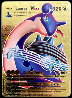 Lapras Vmax Gold Foil Textured Display Card - Image 1