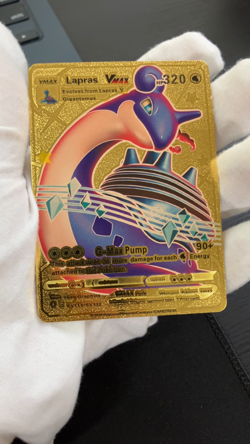 Lapras Vmax Gold Foil Textured Display Card - Image 2