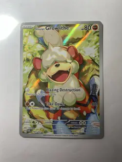 Pokemon Twilight Masquerade Hisuian Growlithe TCG Card 181/167 NM Condition - Image 1