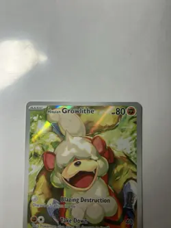 Pokemon Twilight Masquerade Hisuian Growlithe TCG Card 181/167 NM Condition - Image 2