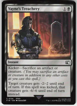 Vayne's Treachery 124 MTG Normal FINAL FANTASY - Image 1