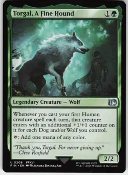 Torgal, A Fine Hound 208 MTG Normal FINAL FANTASY - Image 1