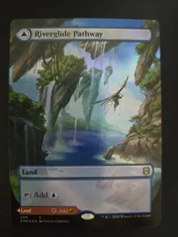 Riverglide Pathway NM FOIL BORDERLESS Zendikar Rising MTG FREE SHIPPING - Image 1