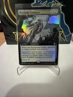 NM Extended Art Foil Biorganic Carapace, MTG, Marvel's Spider-Man, Magic, 269 - Image 1