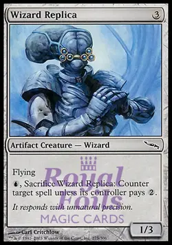 Wizard Replica 4x FOIL MDN MTG Mirrodin Common MINT artifact - Image 1