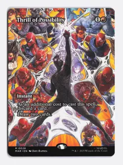 Thrill of Possibility (Borderless) 28 (M) MTG Marvel's Spider-Man Eternal-Legal - Image 1