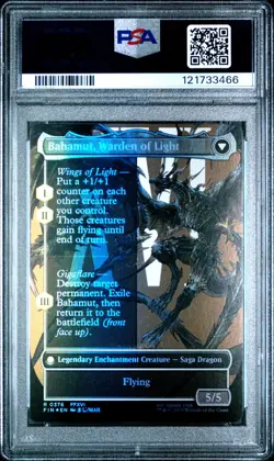 Dion, Bahamut's Dominant Borderless Final Fantasy Foil PSA 10 MTG - Image 2