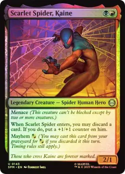 Foil Scarlet Spider, Kaine [Marvel's Spider-Man] MTG - Image 1