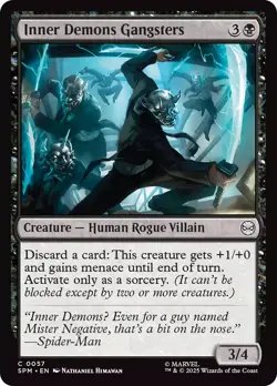 MTG Inner Demons Gangsters [Marvel's Spider-Man] Near Mint Magic - Image 1