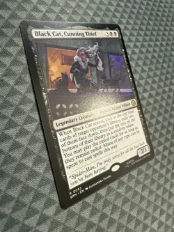 MTG Black Cat, Cunning Thief #0052 Rare Marvel’s Spider-Man (SPM) - Image 2