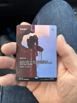 🔥 Ponder 0013 Borderless MTG Spider-Man Non-Foil - NM/M - - Image 1