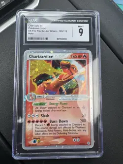 2004 POKEMON EX FIRE RED & LEAF GREEN #105 CHARIZARD EX-HOLO PSA 9 - Image 1