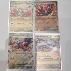Pokemon TCG EX Cards Bundle- Temporal Forces - Koraidon, Wugtrio, Incineroar NM - Image 1
