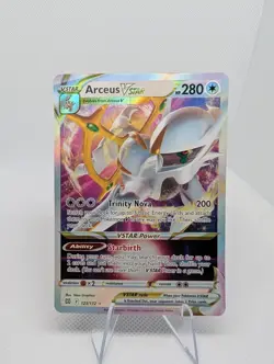 Arceus Vstar 123/172 - Pokemon TCG Sword & Shield Brilliant Stars Ultra Rare- NM - Image 1