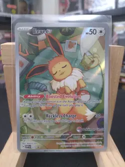 Pokemon TCG Eevee 173 Holo Promo Prismatic Evolutions (Pokemon Centerstamp) [NM] - Image 1