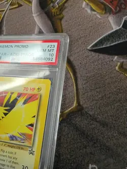 2000 Pokemon Promo Zapdos Black Star - Aoki Error #23 PSA Gem Mt 10 - Image 4