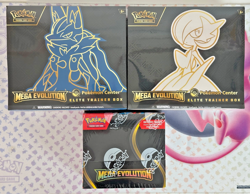 Mega Evolution Lot - Pokemon Center ETB Set of 2 + Enhanced Booster Box SEALED ✅ - Image 1
