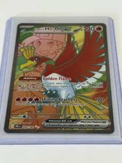 Ethan’s Ho-Oh ex Full Art Ultra Rare 209/182 Pokemon Destined Rivals - Image 1