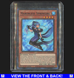Marincess Springirl 2020 YuGiOh! Duels From the Deep Holo NM Super Rare LED9 EN0 - Image 1