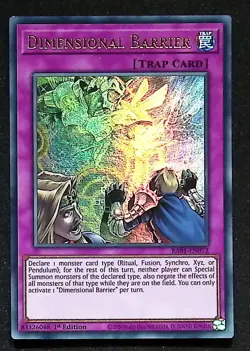 Dimensional Barrier - RA01-EN072 - Ultra Rare - 1st Edition Yugioh - Image 1