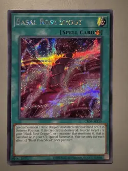 YUGIOH BASAL ROSE SHOOT ASIA ENGLISH EDITION CR09-AES19 SECRET RARE (1ST RUN) - Image 1