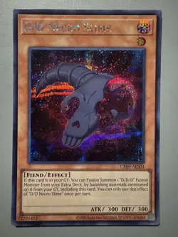 YUGIOH D/D NECRO SLIME ASIA ENGLISH EDITION CR09-AES04 SECRET RARE (1ST RUN) - Image 1