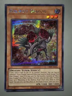 YUGIOH RED ROSE DRAGON (EFFECT) ASIA ENGLISH EDITION CR09-AE036 SECRET RARE - Image 1