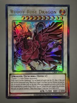 YUGIOH RUDDY ROSE DRAGON ASIA ENGLISH EDITION CR09-AE040 ULTIMATE RARE - Image 1