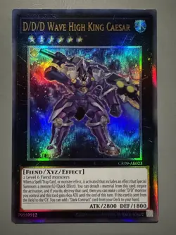 YUGIOH D/D/D WAVE HIGH KING CAESAR ASIA ENGLISH EDITION CR09-AE023 ULTIMATE RARE - Image 1