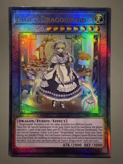 YUGIOH LADY'S DRAGONMAID ASIA ENGLISH EDITION CR09-AE091 ULTIMATE RARE - Image 1