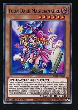 Toon Dark Magician Girl - LDS1-EN057 - Common - 1st Edition Yugioh - Image 1