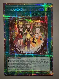 YUGIOH SOLFACHORD ELEGANCE (SPELL) ASIA ENGLISH EDITION CR09-AE070 PSER - Image 1