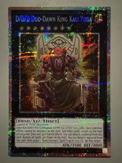 YUGIOH D/D/D DUO-DAWN KING KALI YUGA ASIA ENGLISH CR09-AES09 PSER (1ST RUN) - Image 1